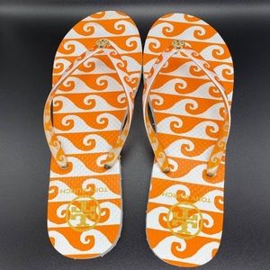 Tory Burch flip flops - like new!